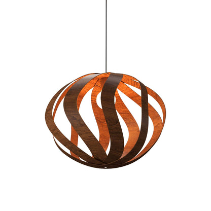 Clean Versatile Pendant Light in Imbuia.