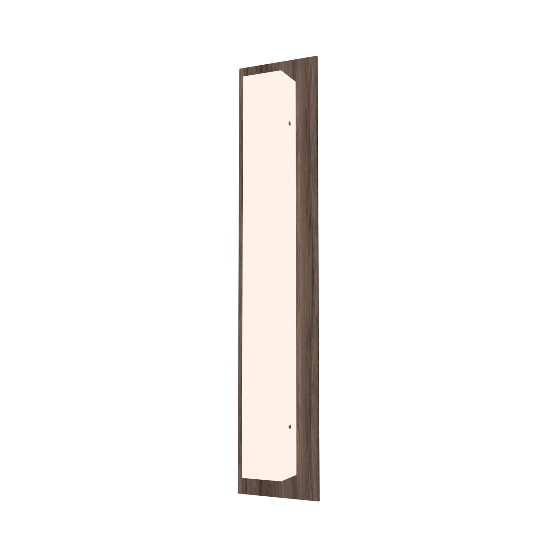 Clean Vertical Wall Light in American Walnut (3-Light).
