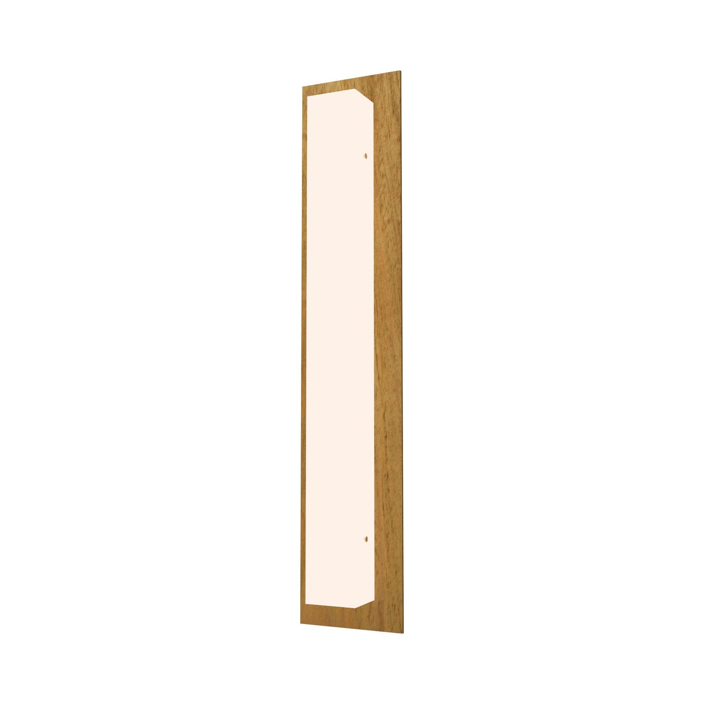 Clean Vertical Wall Light in Loura Freijo (3-Light).
