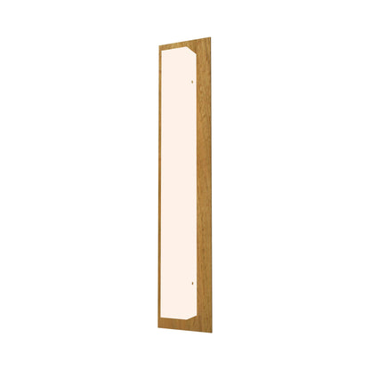 Clean Vertical Wall Light in Loura Freijo (3-Light).