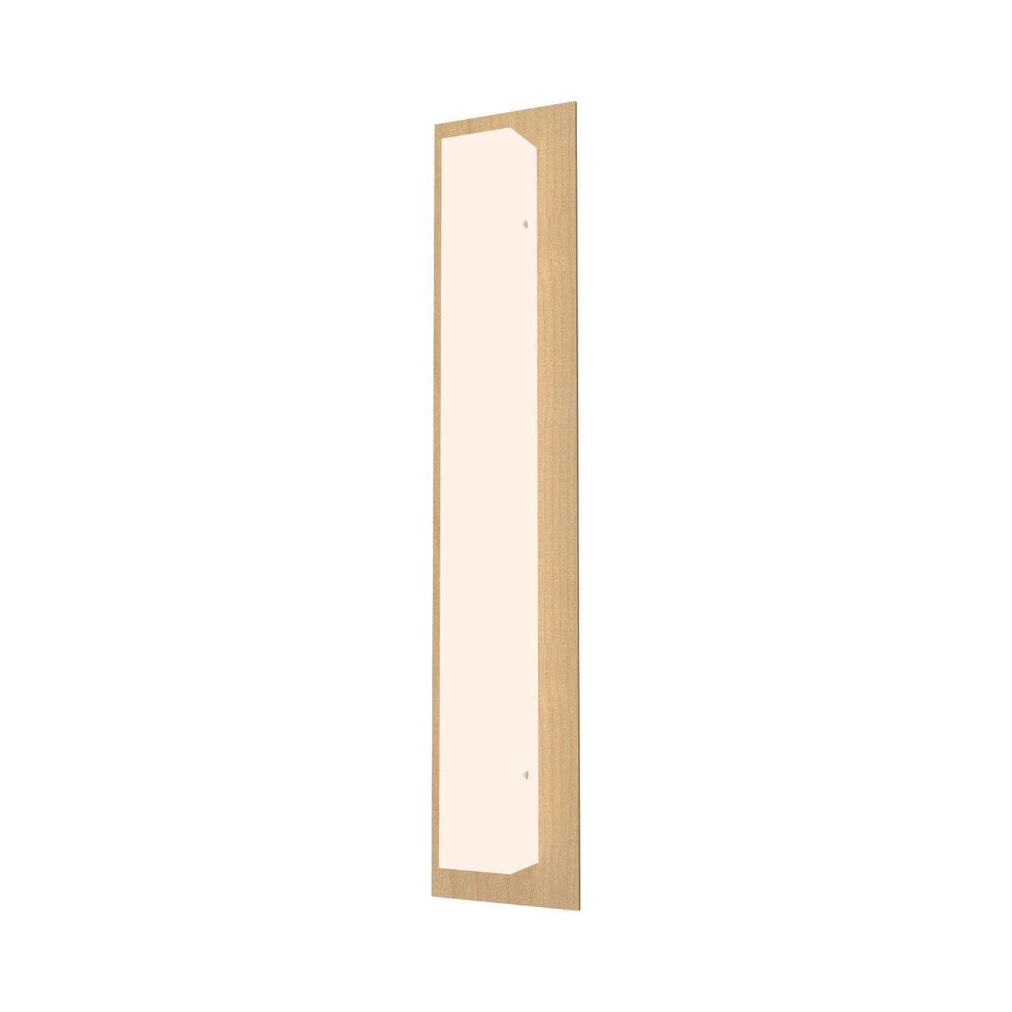 Clean Vertical Wall Light in Maple (3-Light).
