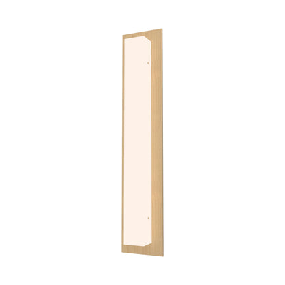 Clean Vertical Wall Light in Maple (3-Light).