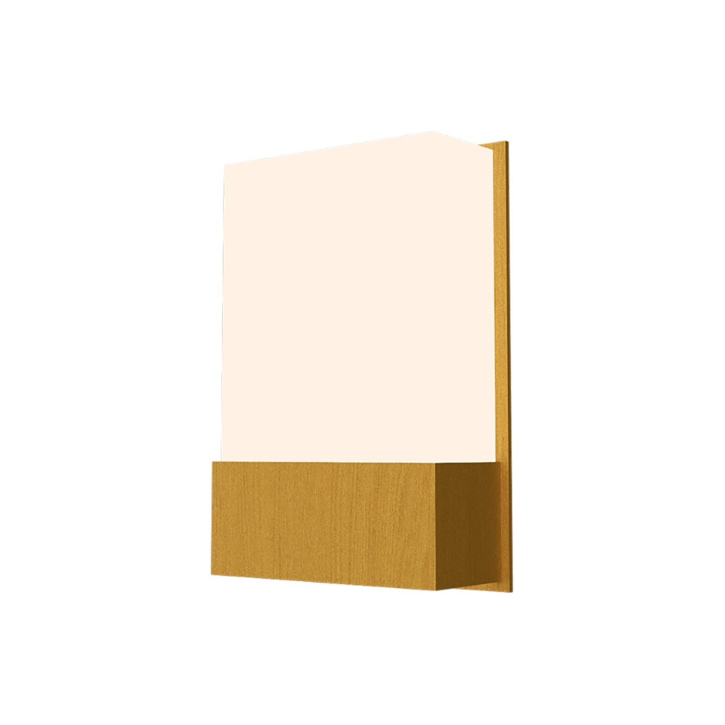 Clean Wall Light in Organic Gold (Wide).