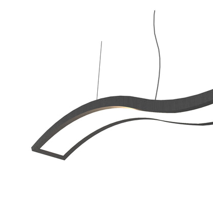 Clean Wave LED Pendant Light in Detail.