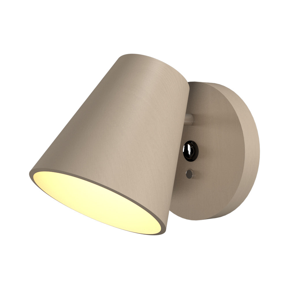 Conic Wall Light in Organic Cappuccino.
