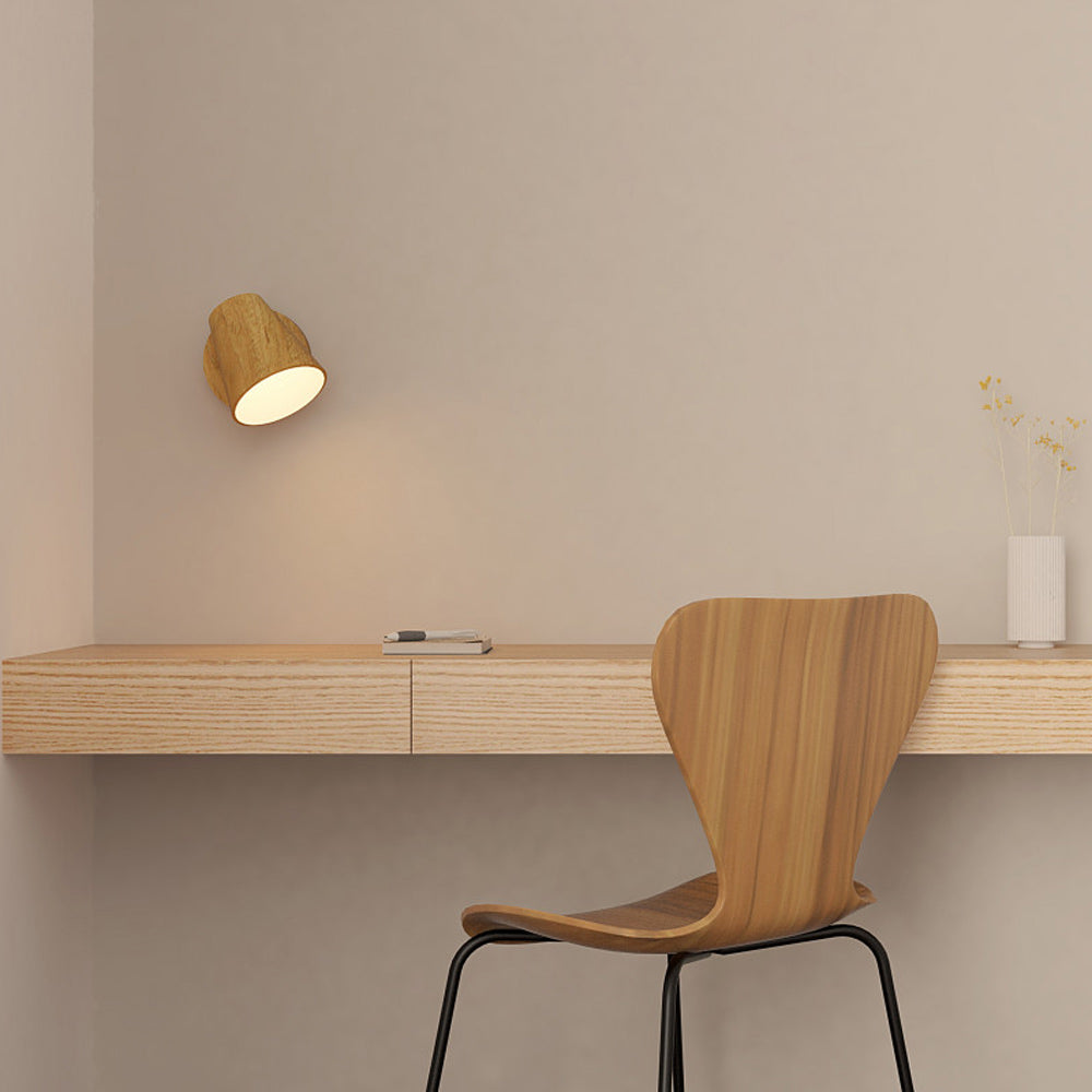 Conic Wall Light in living room.