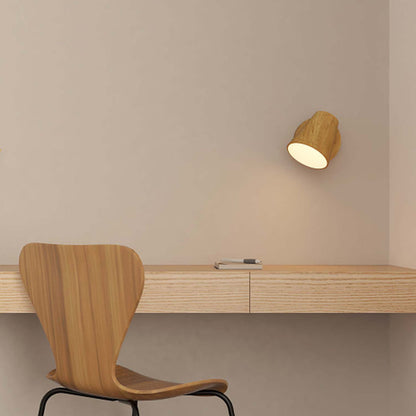 Conic Wall Light in living room.