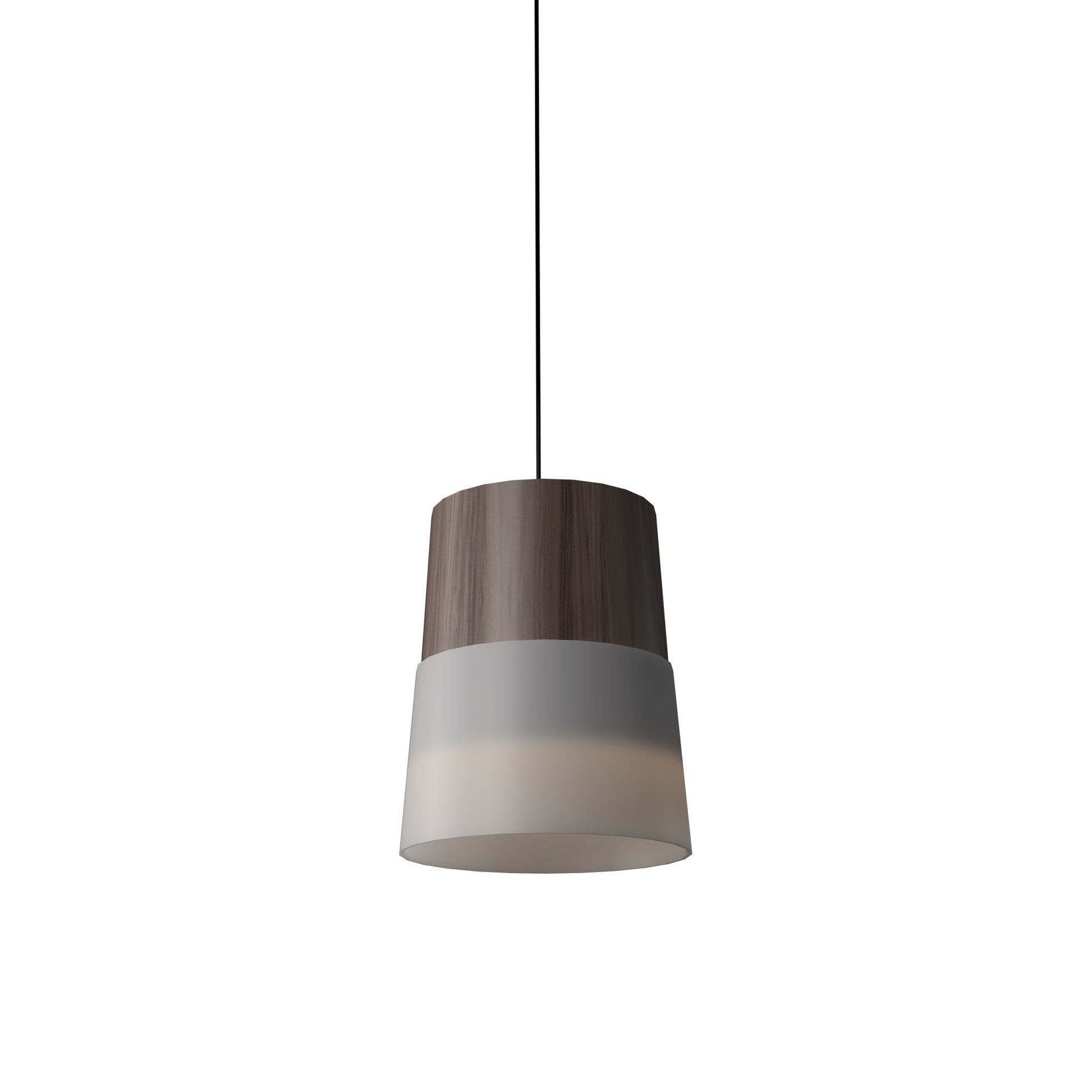 Conical 1151 Pendant Light in American Walnut.