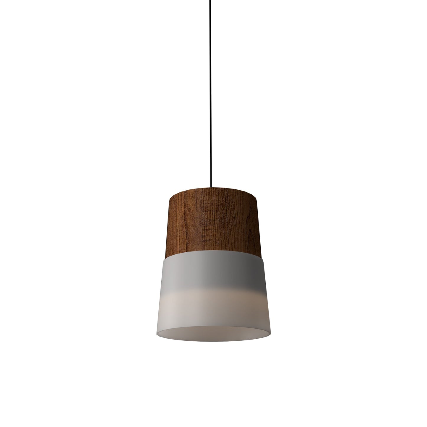 Conical 1151 Pendant Light in Imbuia.