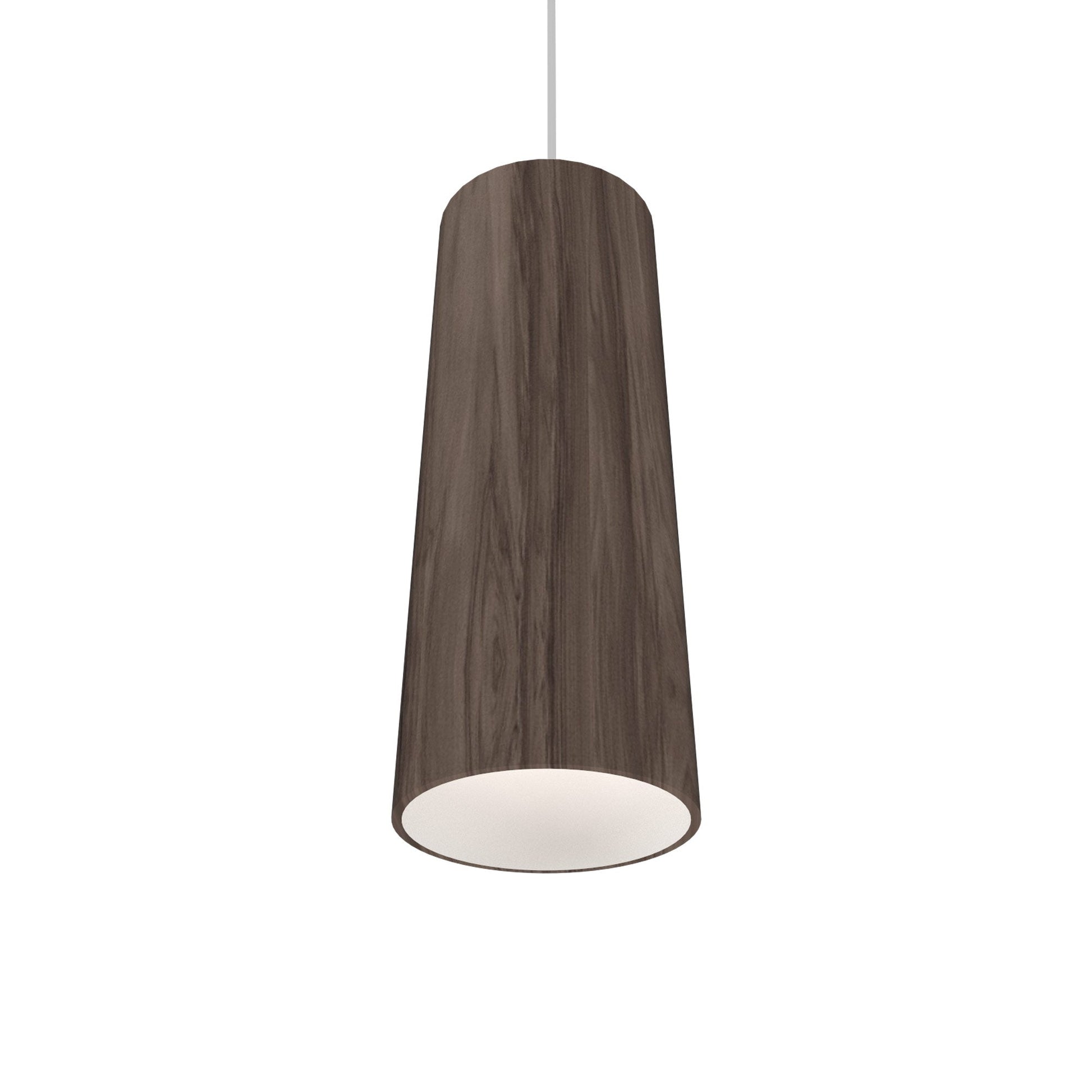 Conical 116 Pendant Light in American Walnut.