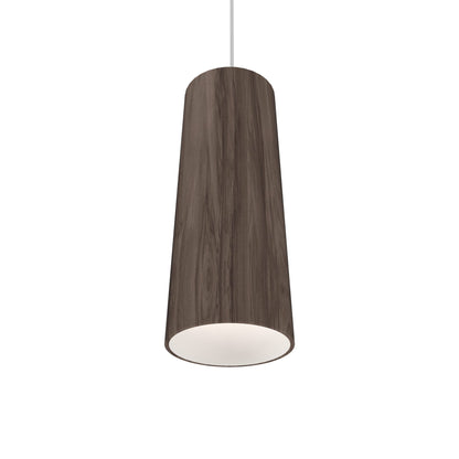 Conical 116 Pendant Light in American Walnut.