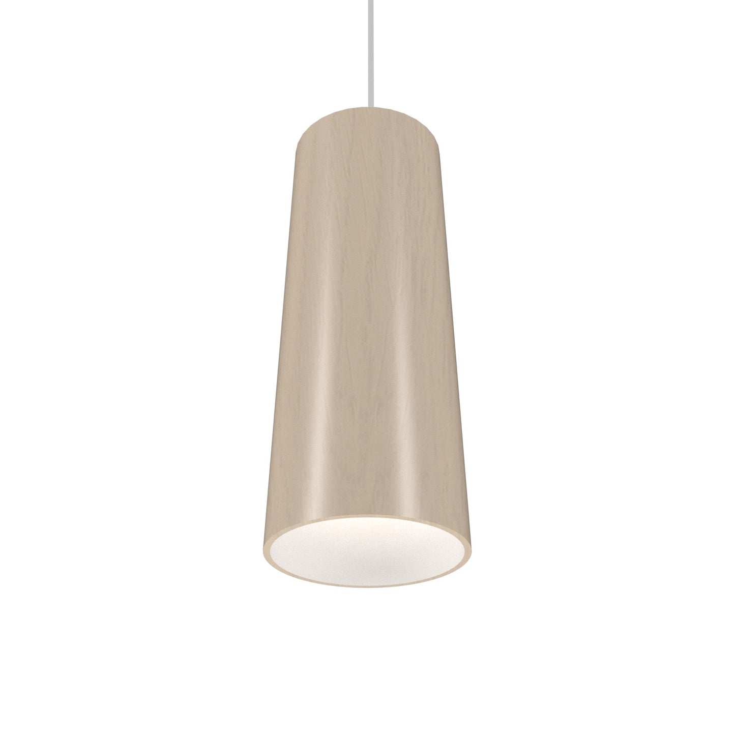 Conical 116 Pendant Light in Organic Cappuccino.