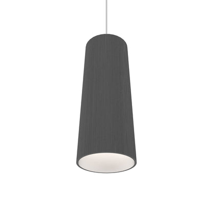 Conical 116 Pendant Light in Organic Lead Grey.