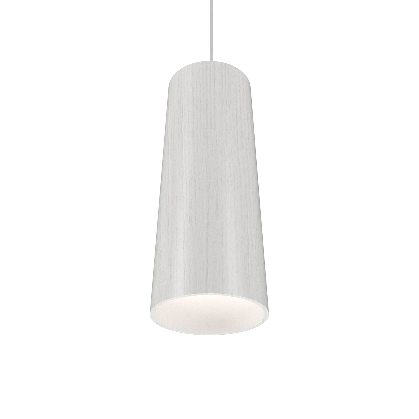 Conical 116 Pendant Light in Organic White.