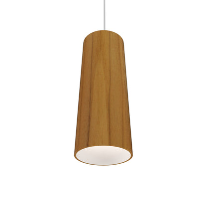 Conical 116 Pendant Light in Teak.