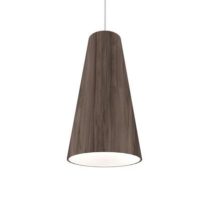 Conical 1233 Pendant Light in American Walnut.