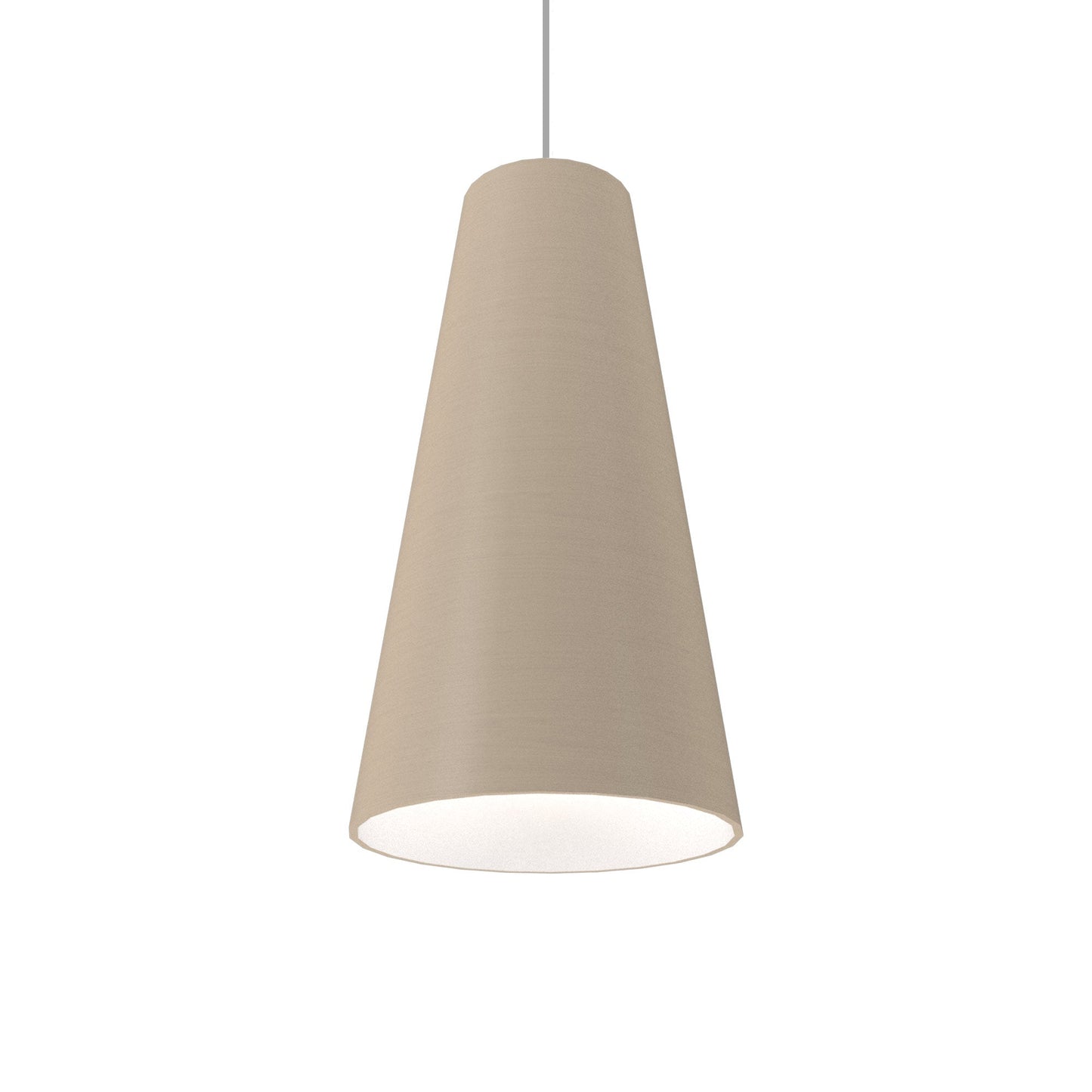 Conical 1233 Pendant Light in Organic Cappuccino.