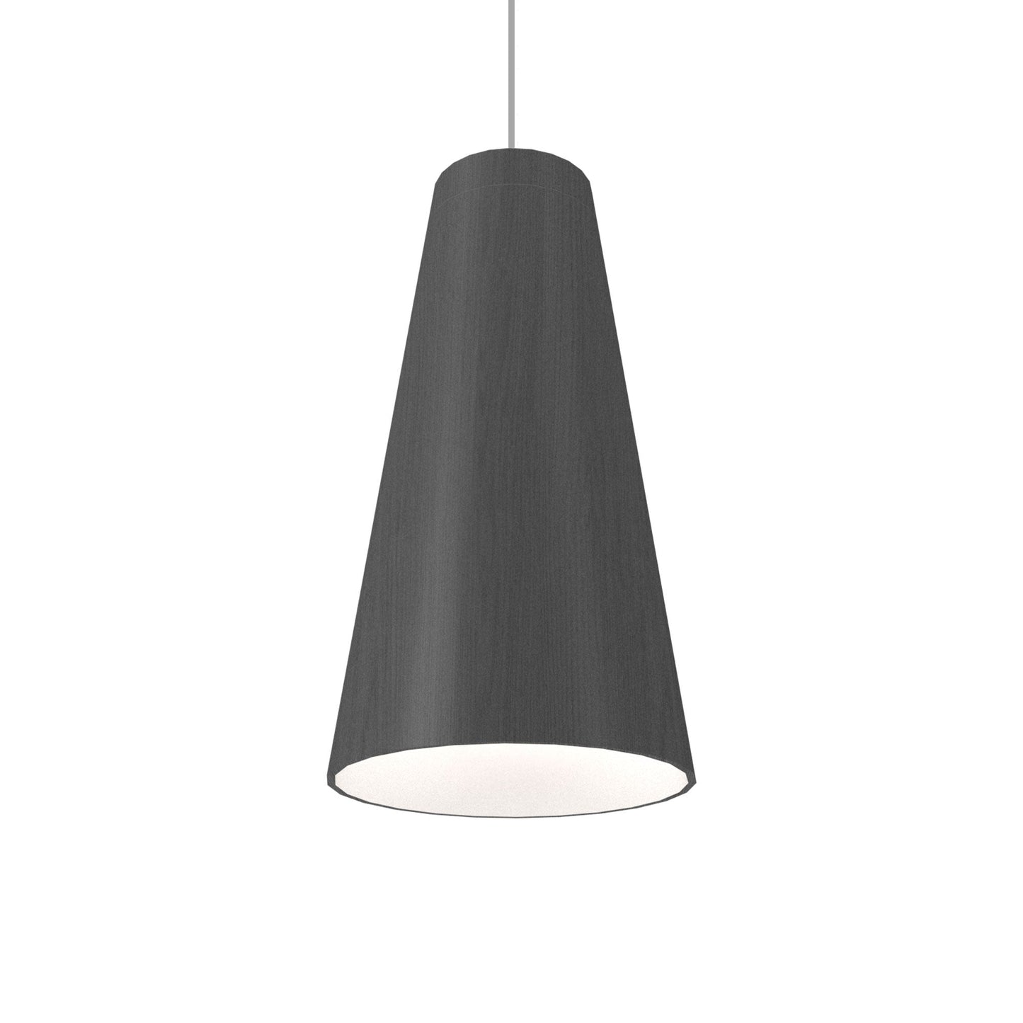 Conical 1233 Pendant Light in Organic Lead Grey.