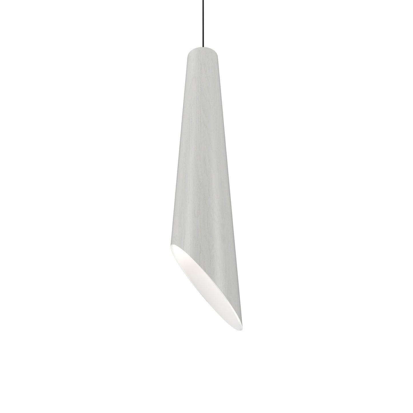 Conical 1277 Pendant Light in Organic White.