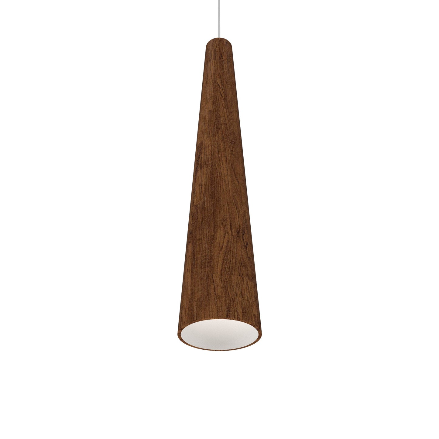 Conical 1278 Pendant Light in Imbuia (4.33-Inch).