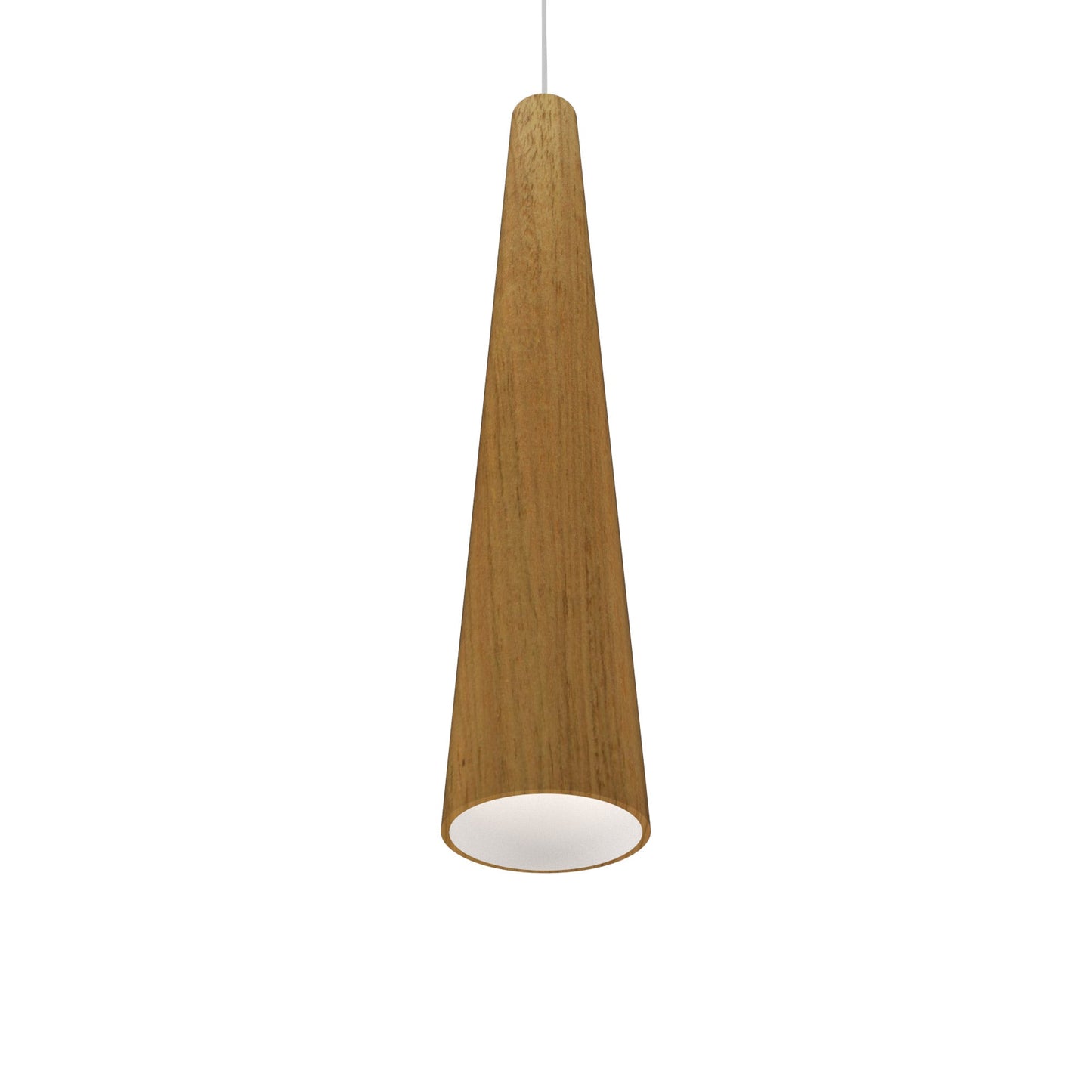 Conical 1278 Pendant Light in Louro Freijo (4.33-Inch).
