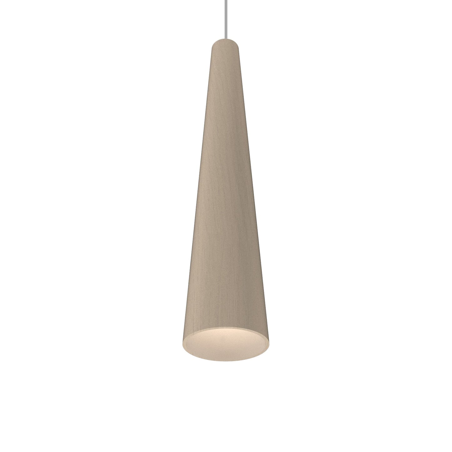 Conical 1278 Pendant Light in Organic Cappuccino (4.33-Inch).