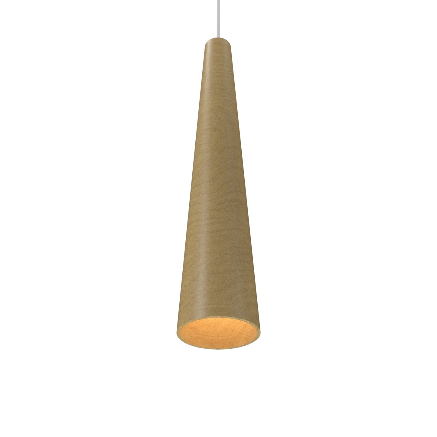 Conical 1278 Pendant Light in Organic Gold (4.33-Inch).