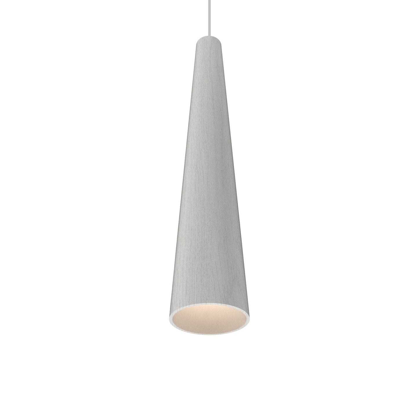 Conical 1278 Pendant Light in Organic White (4.33-Inch).