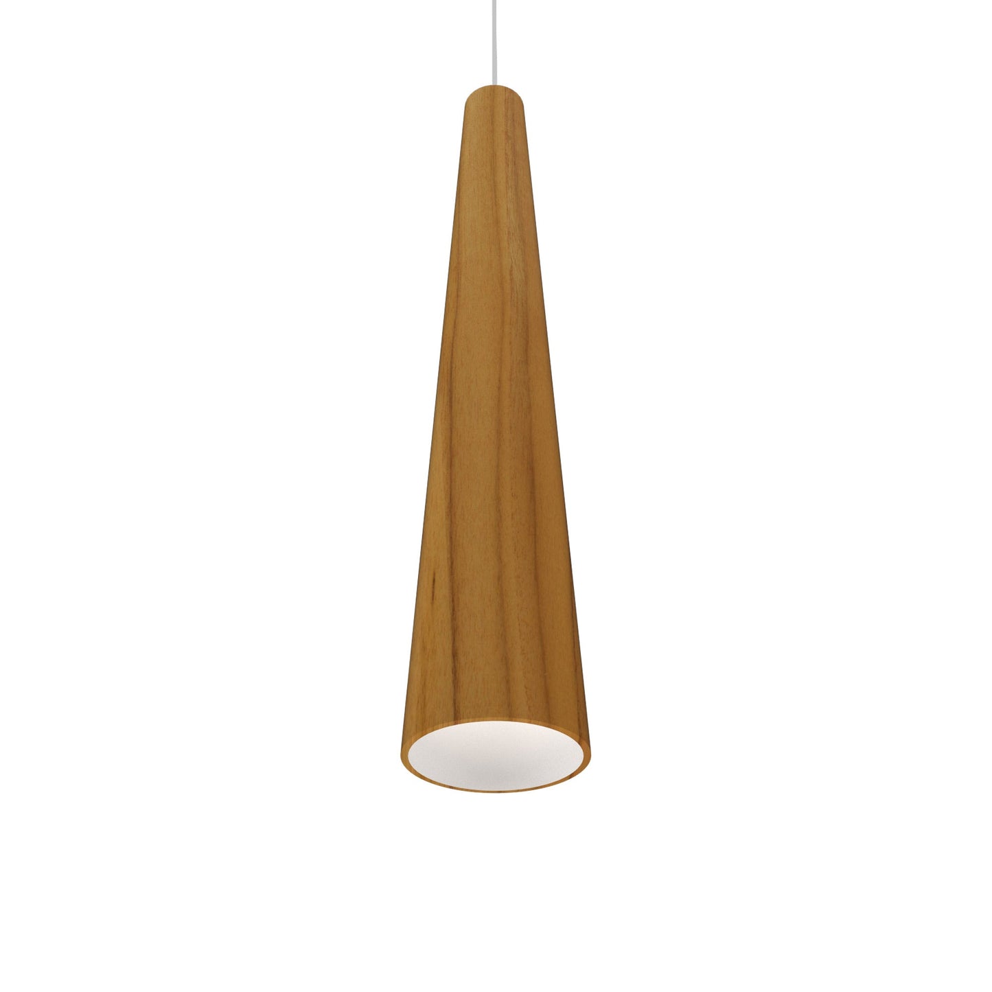 Conical 1278 Pendant Light in Teak (4.33-Inch).