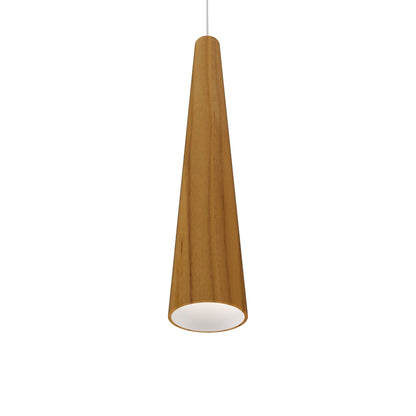 Conical 1278 Pendant Light in Teak (4.33-Inch).