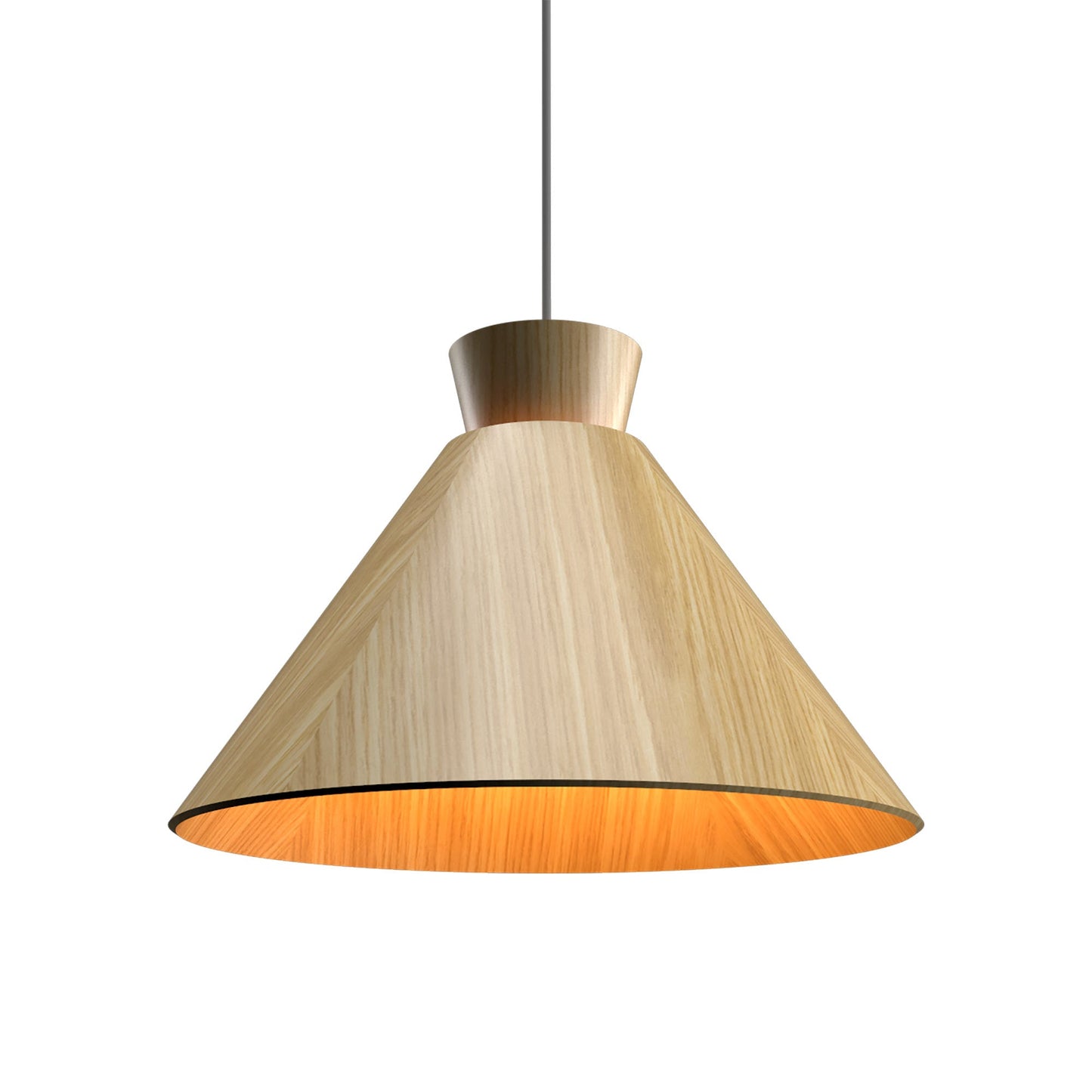 Conical 147 Pendant Light in Sand (15.75-Inch).