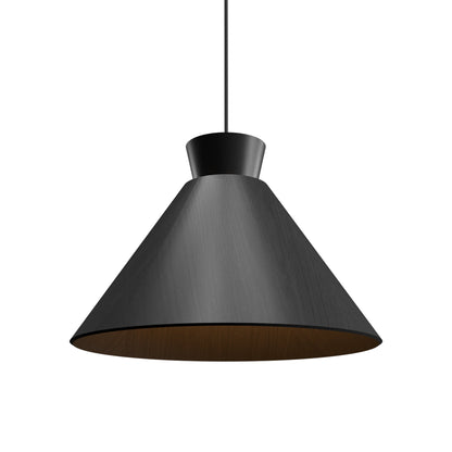 Conical 147 Pendant Light in Organic Lead Grey (15.75-Inch).