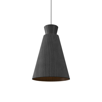 Conical 1473 Pendant Light in Organic Lead Grey.
