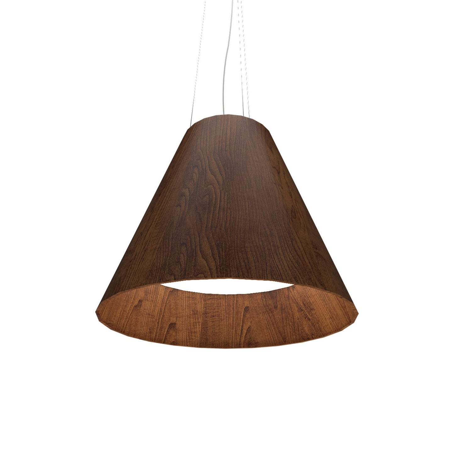 Conical 295 LED Pendant Light in Imbuia.