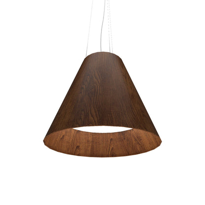 Conical 295 LED Pendant Light in Imbuia.