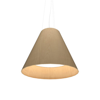 Conical 295 LED Pendant Light in Maple.
