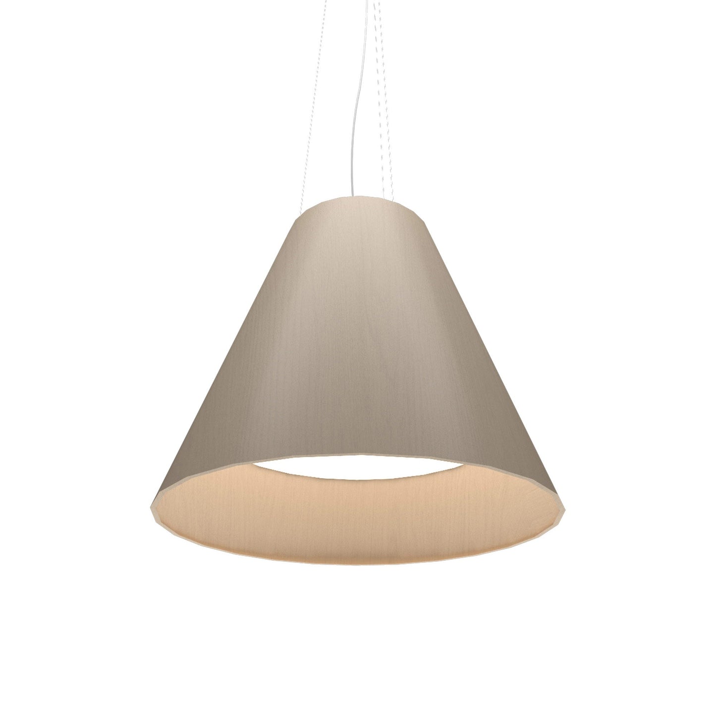 Conical 295 LED Pendant Light in Organic Cappuccino.