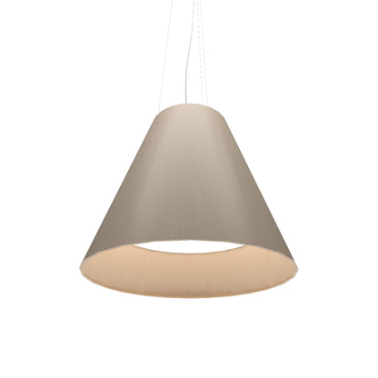 Conical 295 LED Pendant Light in Organic Cappuccino.