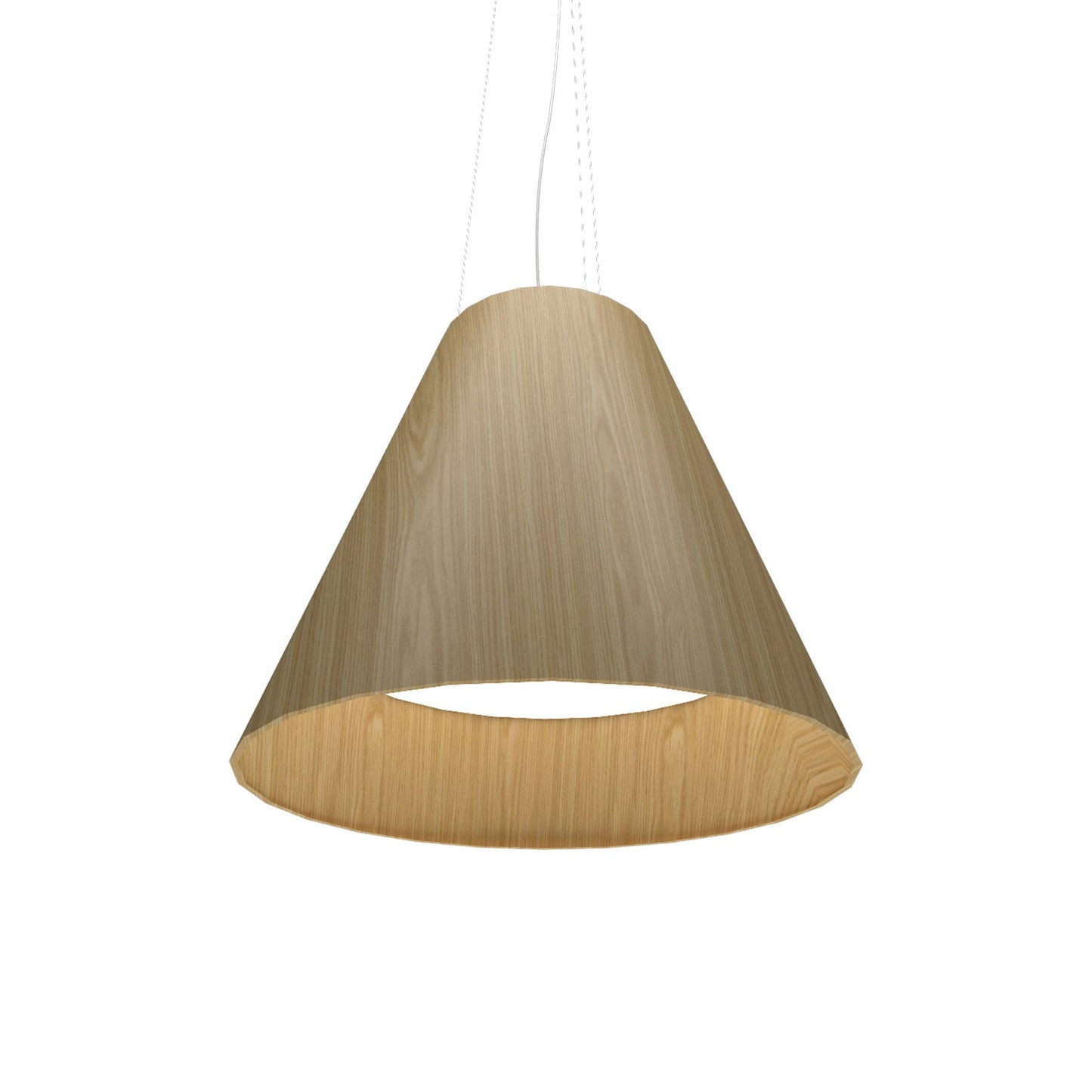Conical 295 LED Pendant Light in Sand.