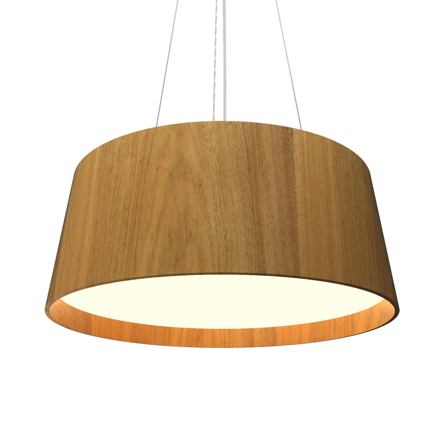 Conical 296 LED Pendant Light in Louro Freijo.