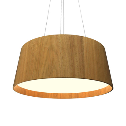 Conical 296 LED Pendant Light in Louro Freijo.