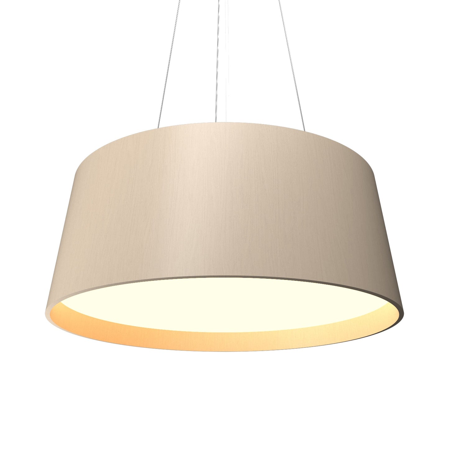 Conical 296 LED Pendant Light in Organic Cappuccino.