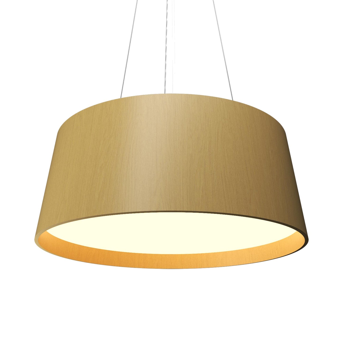 Conical 296 LED Pendant Light in Organic Gold.