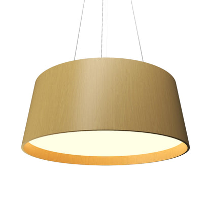 Conical 296 LED Pendant Light in Organic Gold.