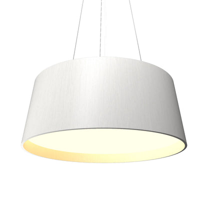 Conical 296 LED Pendant Light in Organic White.
