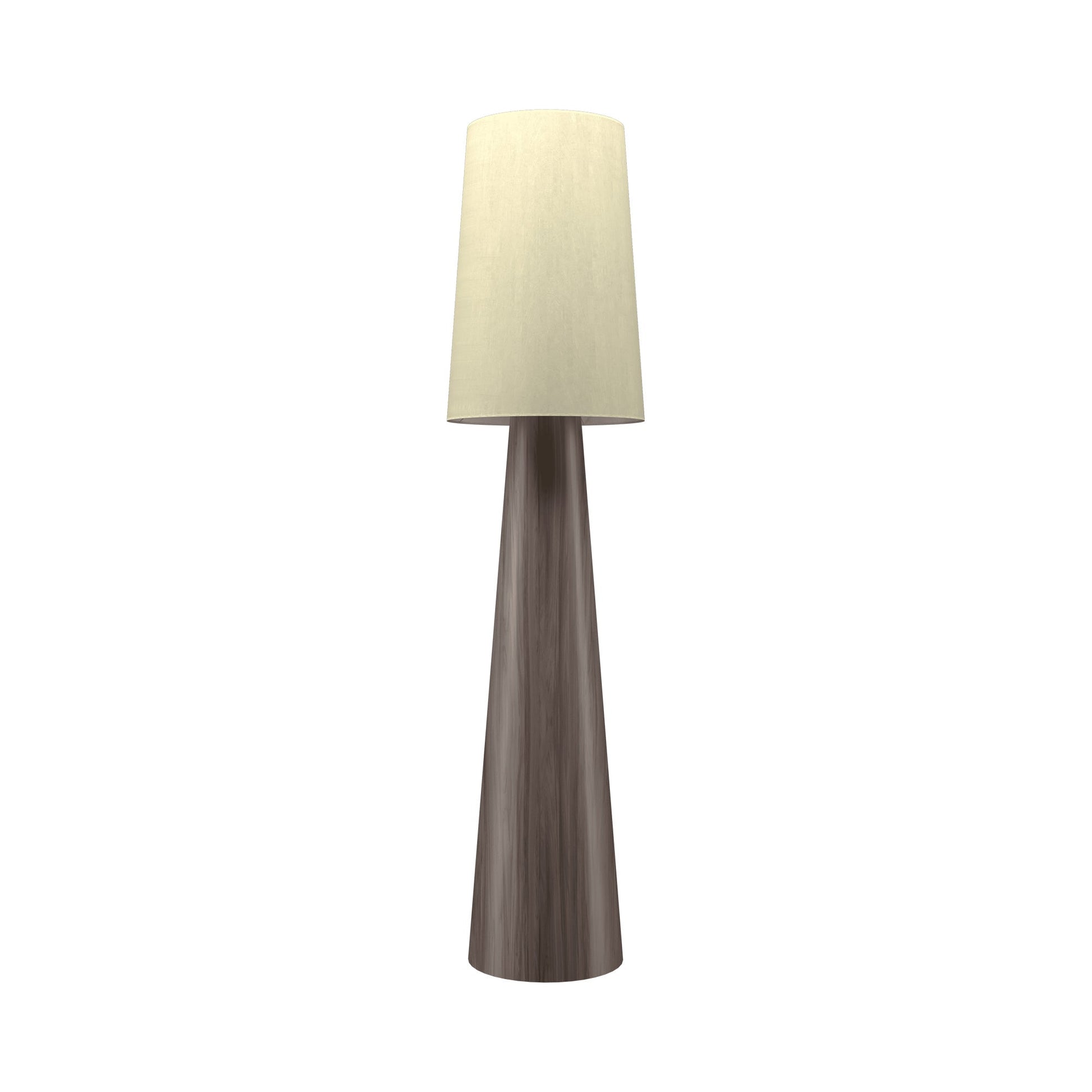 Conical 3062 Floor Lamp in American Walnut.