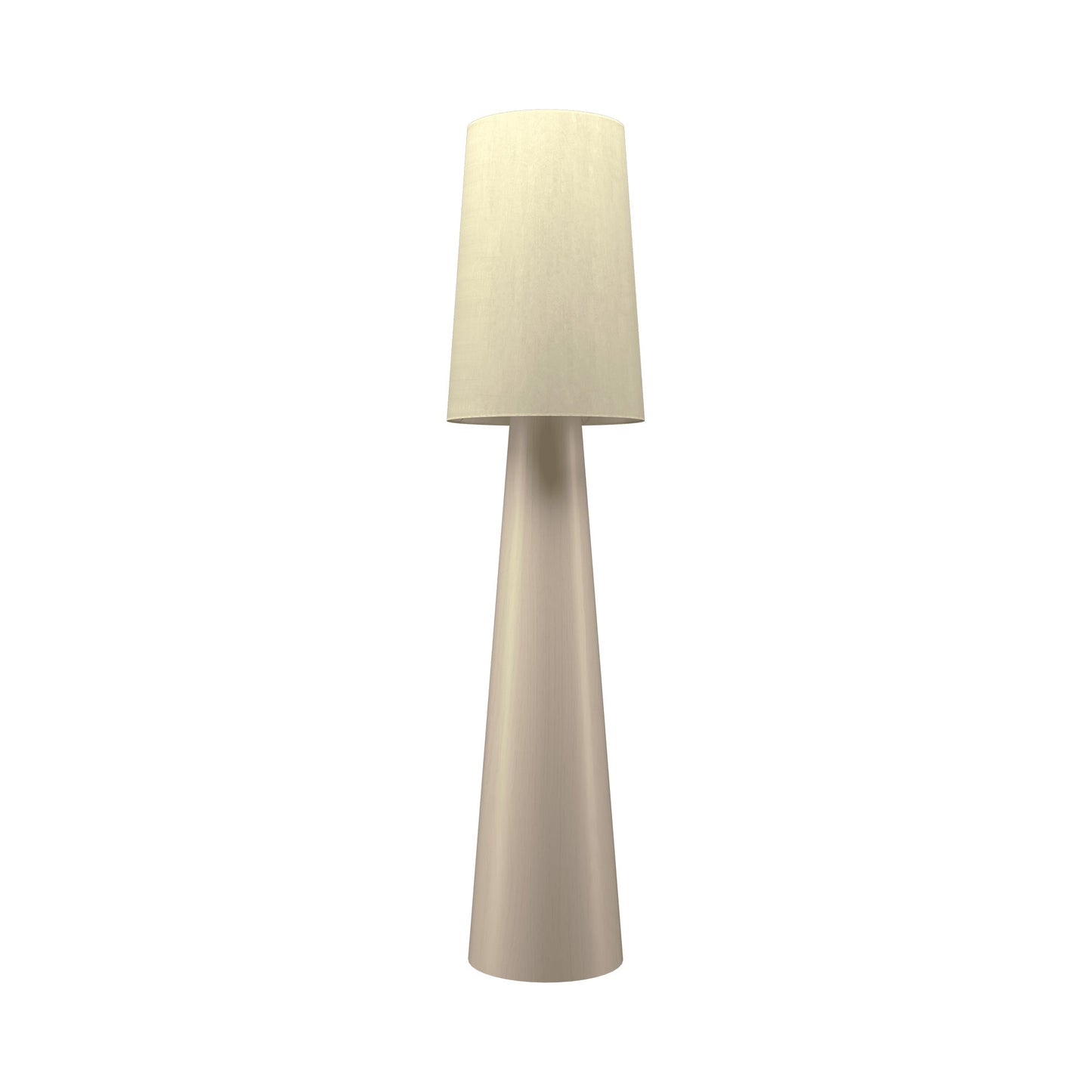 Conical 3062 Floor Lamp in Organic Cappuccino.