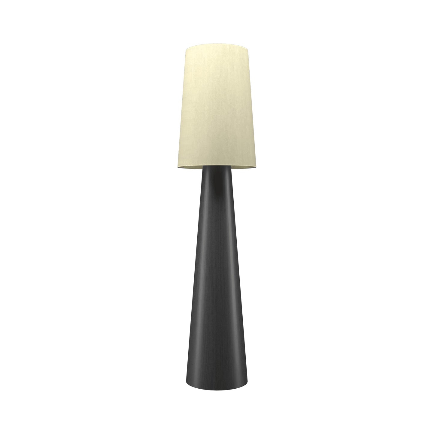 Conical 3062 Floor Lamp in Organic Lead Grey.