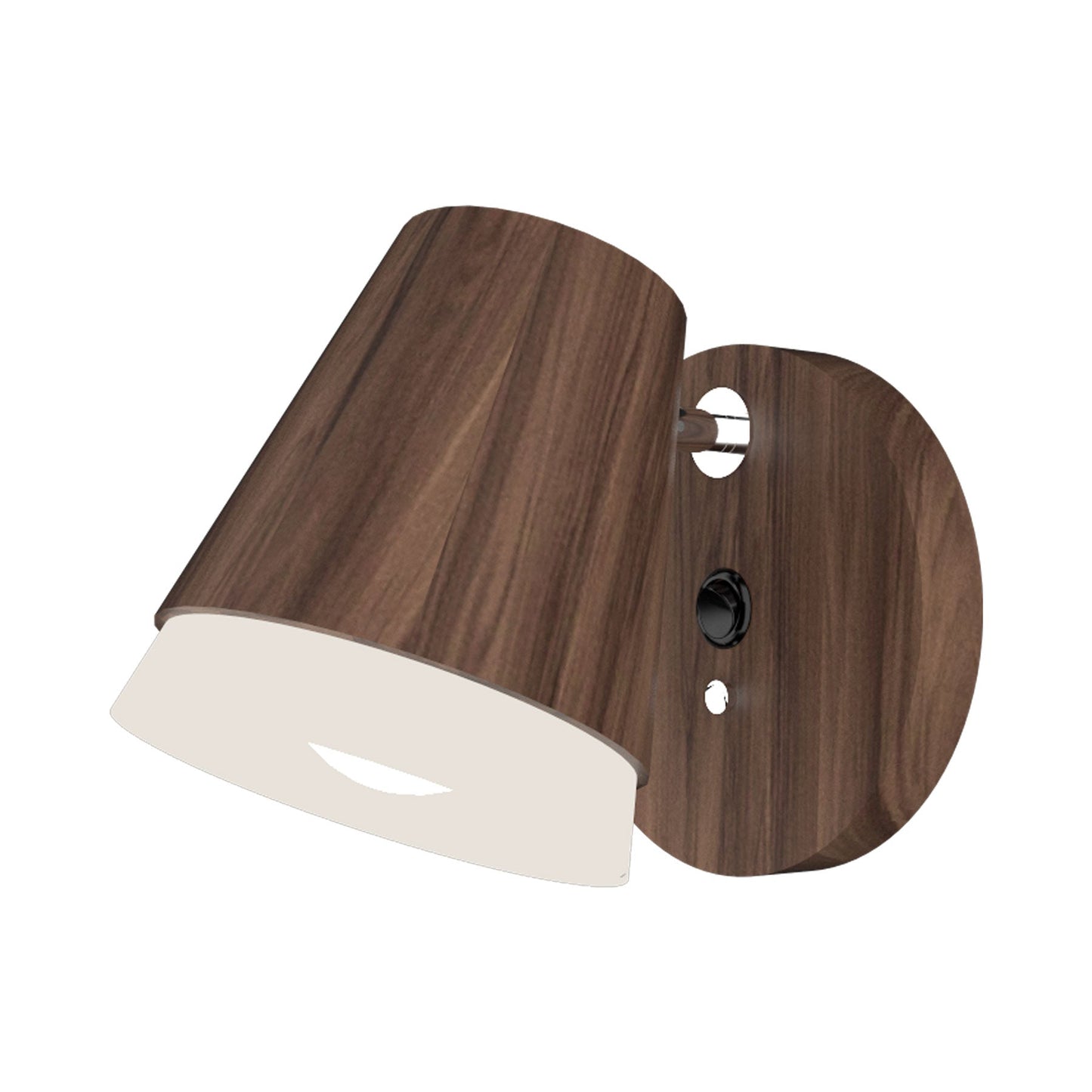Conical 4138 Wall Light in American Walnut.
