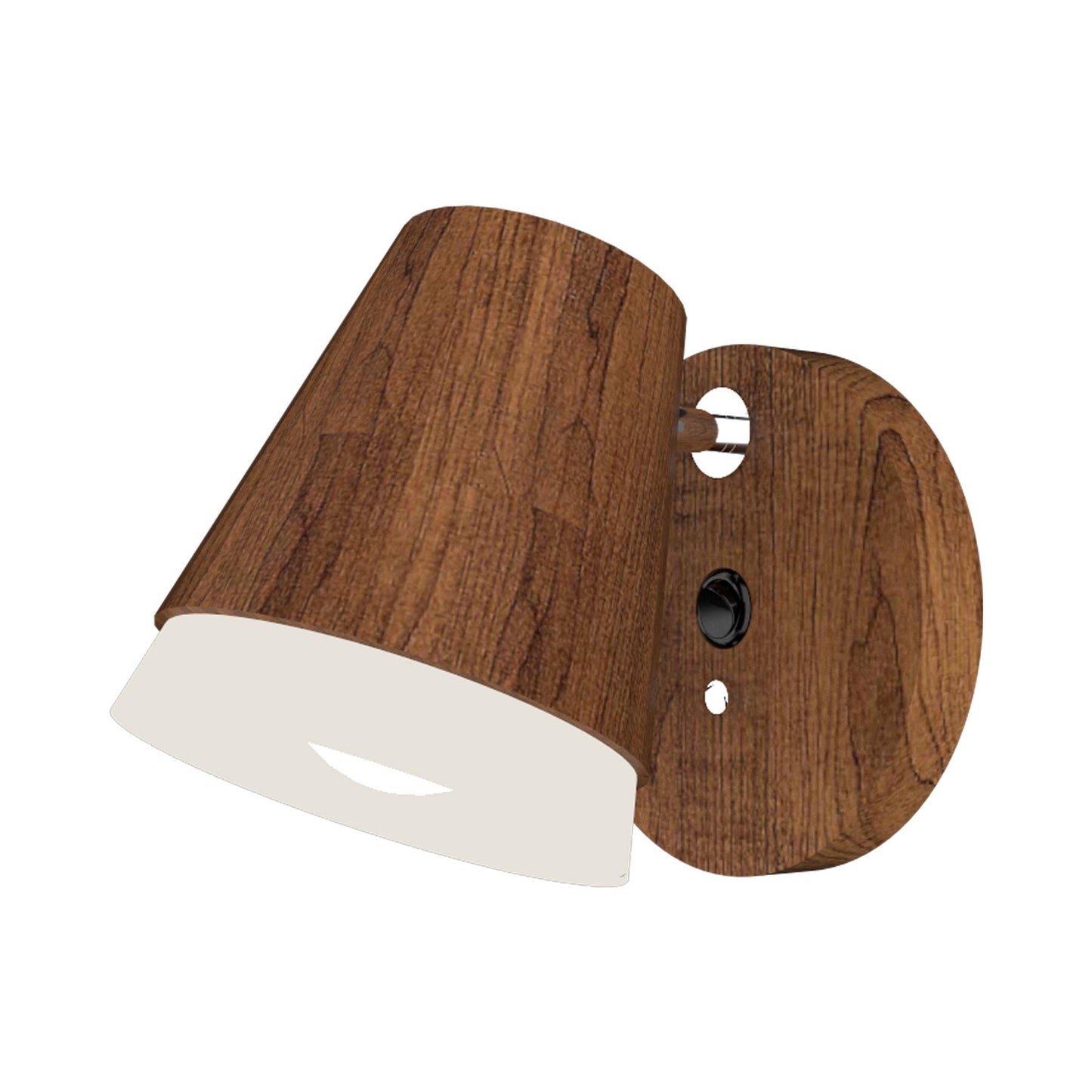 Conical 4138 Wall Light in Imbuia.